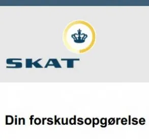 Se din Forskudsopgørelse fra Skat